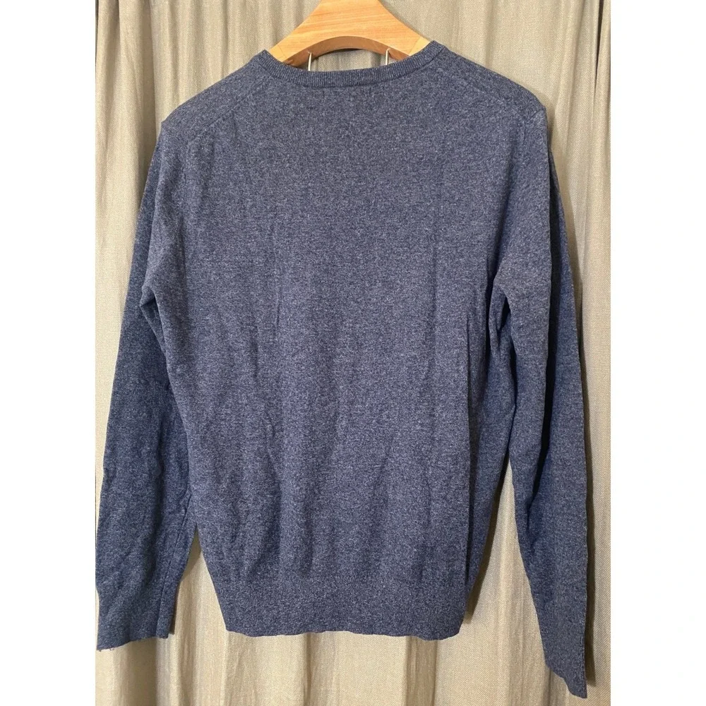 Banana Republic Mens Blue V Neck Long Sleeve‎ Sweater Size Large